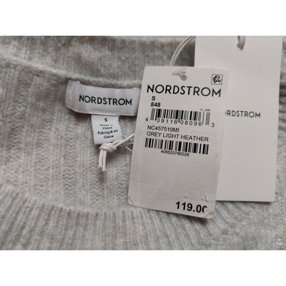 Nordstrom Sweater Size S Grey - Picture 9 of 9